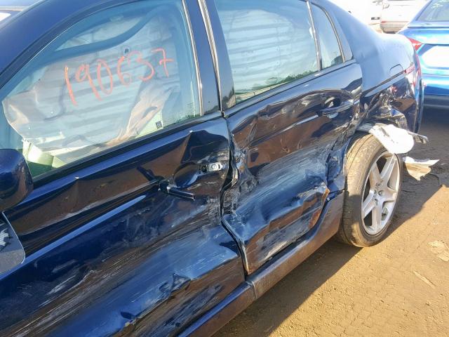 19UUA66266A032269 - 2006 ACURA 3.2TL BLUE photo 9