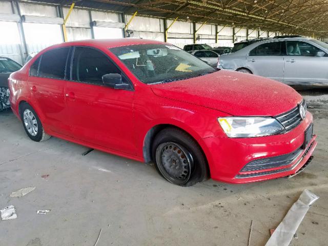 3VW2K7AJ8FM262774 - 2015 VOLKSWAGEN JETTA BASE RED photo 1