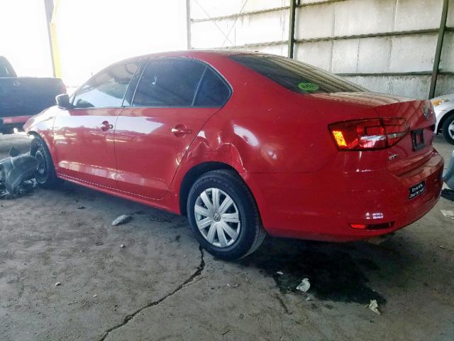 3VW2K7AJ8FM262774 - 2015 VOLKSWAGEN JETTA BASE RED photo 3