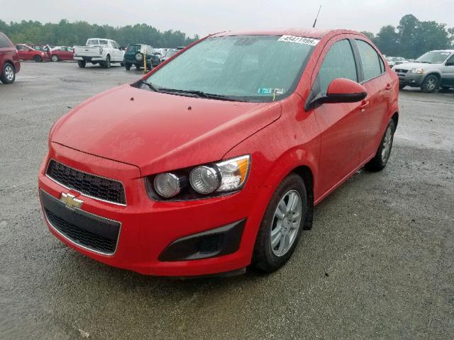 1G1JA5SH1C4205902 - 2012 CHEVROLET SONIC LS RED photo 2