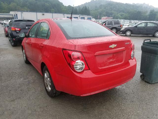 1G1JA5SH1C4205902 - 2012 CHEVROLET SONIC LS RED photo 3