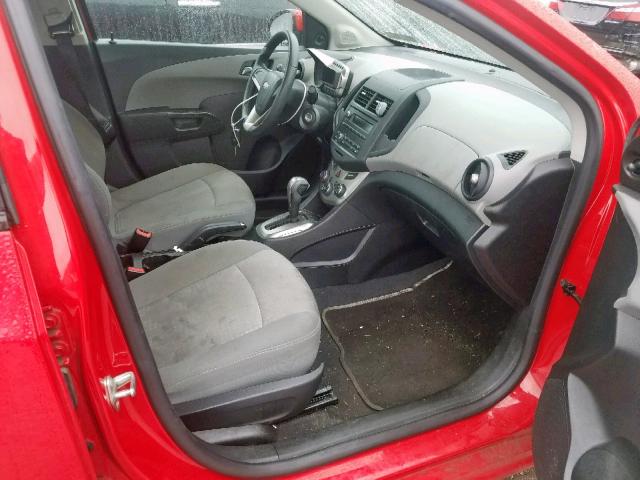 1G1JA5SH1C4205902 - 2012 CHEVROLET SONIC LS RED photo 5