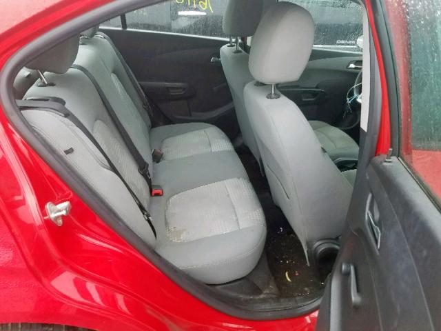 1G1JA5SH1C4205902 - 2012 CHEVROLET SONIC LS RED photo 6