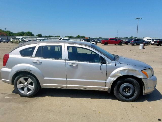 1B3CB4HA7AD538945 - 2010 DODGE CALIBER SX SILVER photo 9