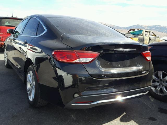 1C3CCCAB9FN579298 - 2015 CHRYSLER 200 LIMITE BLACK photo 3