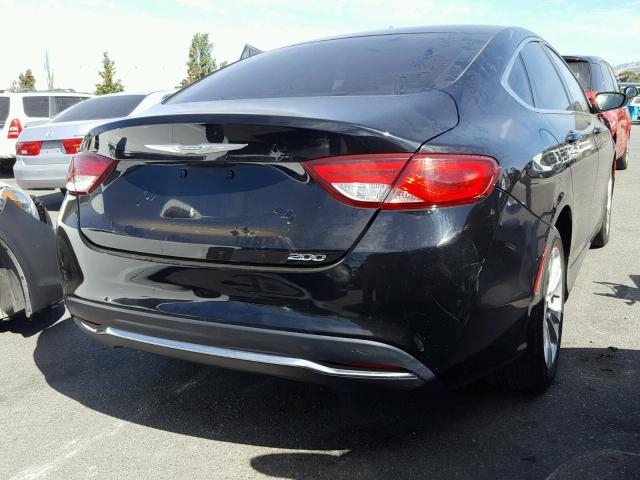 1C3CCCAB9FN579298 - 2015 CHRYSLER 200 LIMITE BLACK photo 4