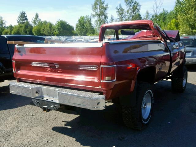 TKR247Z500585 - 1977 GMC PICKUP MAROON photo 4