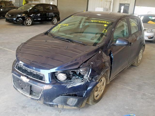 1G1JA6SH3G4172834 - 2016 CHEVROLET SONIC LS BLUE photo 2