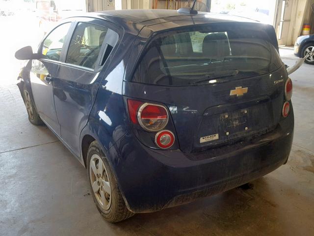 1G1JA6SH3G4172834 - 2016 CHEVROLET SONIC LS BLUE photo 3