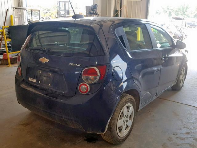 1G1JA6SH3G4172834 - 2016 CHEVROLET SONIC LS BLUE photo 4