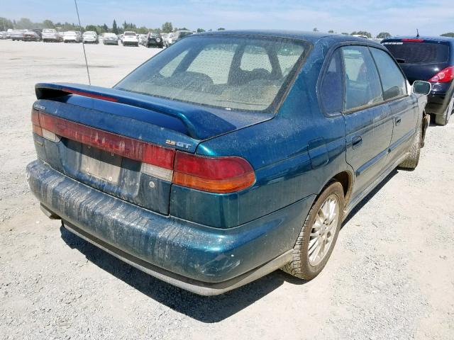 4S3BD6753X6256514 - 1999 SUBARU LEGACY GT GREEN photo 4