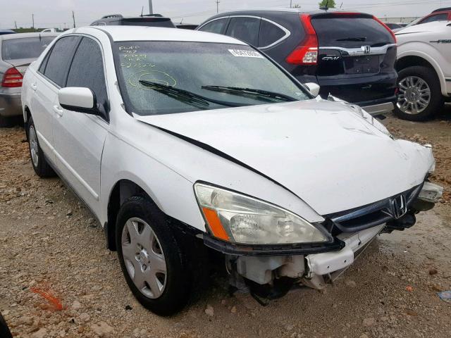 3HGCM56477G707094 - 2007 HONDA ACCORD LX WHITE photo 1