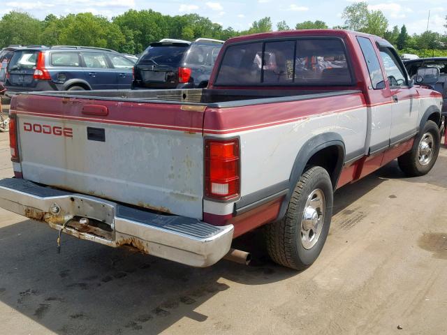 1B7GL23X1TS624926 - 1996 DODGE DAKOTA TWO TONE photo 4