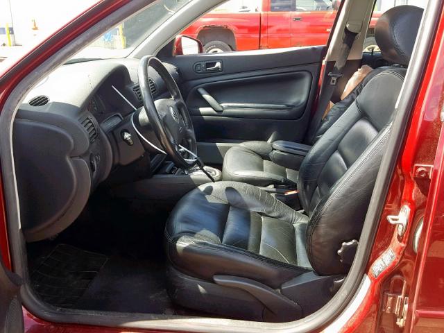 WVWNA63B3XE465646 - 1999 VOLKSWAGEN PASSAT GLS RED photo 5