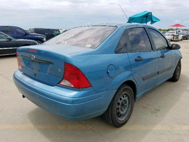 1FAFP33P11W321517 - 2001 FORD FOCUS LX BLUE photo 4