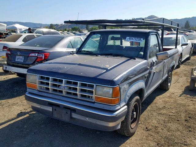 1FTCR10T1KUC53424 - 1989 FORD RANGER BLUE photo 2