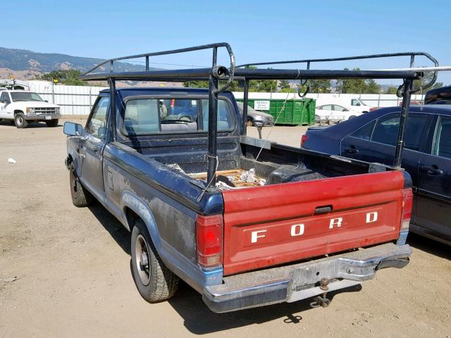 1FTCR10T1KUC53424 - 1989 FORD RANGER BLUE photo 3