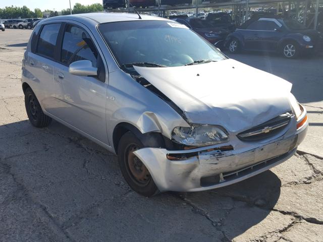 KL1TD66676B554804 - 2006 CHEVROLET AVEO BASE Gümüş foto 1