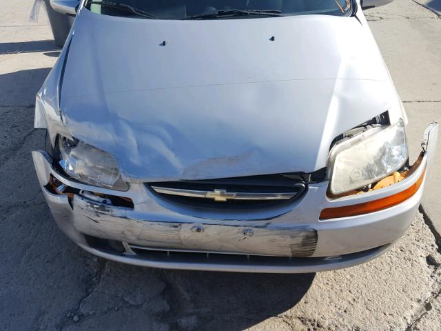 KL1TD66676B554804 - 2006 CHEVROLET AVEO BASE Gümüş foto 7