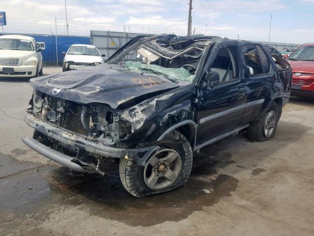 5N1ED28T82C566568 - 2002 NISSAN XTERRA XE BLACK photo 2