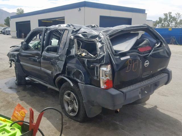 5N1ED28T82C566568 - 2002 NISSAN XTERRA XE BLACK photo 3