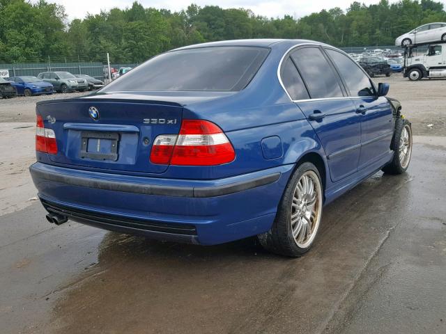 WBAEW53473PG09775 - 2003 BMW 330 XI BLUE photo 4