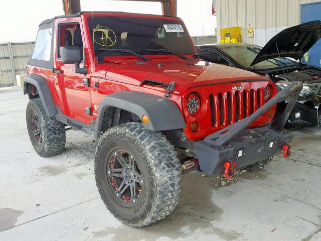 1J4FA24177L202021 - 2007 JEEP WRANGLER X RED photo 1