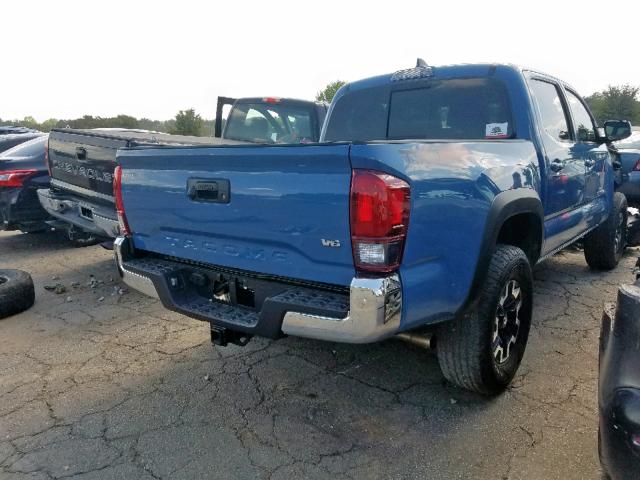 3TMCZ5AN1KM204607 - 2019 TOYOTA TACOMA DOU BLUE photo 4