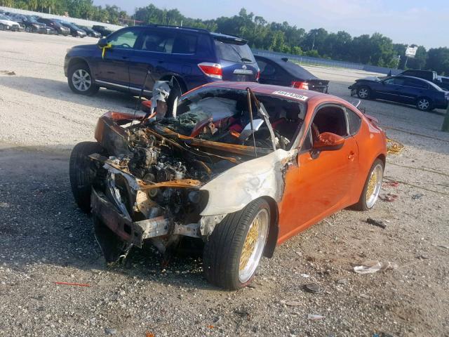 JF1ZNAA19D1714995 - 2013 TOYOTA SCION FR-S ORANGE photo 2