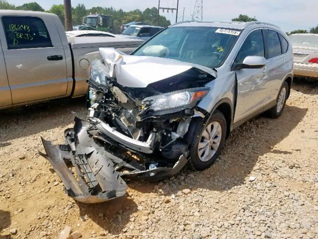 2HKRM3H77EH500276 - 2014 HONDA CR-V EXL SILVER photo 2