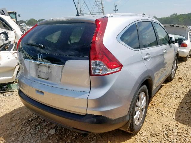 2HKRM3H77EH500276 - 2014 HONDA CR-V EXL SILVER photo 4