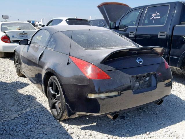 JN1AZ34D96M302299 - 2006 NISSAN 350Z COUPE BLACK photo 3