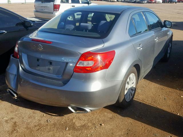 JS2RF9A11B6110045 - 2011 SUZUKI KIZASHI S GRAY photo 4