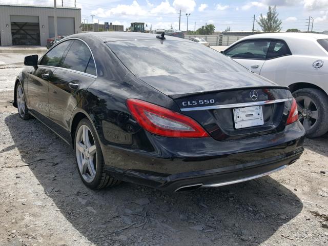 WDDLJ7DB4EA094373 - 2014 MERCEDES-BENZ CLS 550 BLACK photo 3