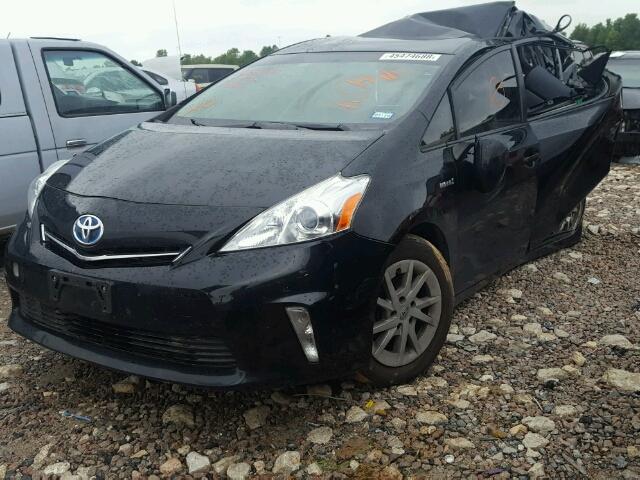 JTDZN3EU9C3148821 - 2012 TOYOTA PRIUS V BLACK photo 2