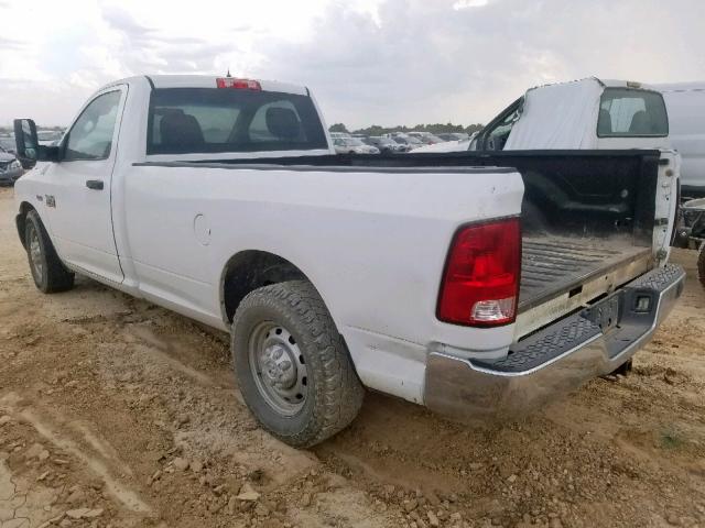 3C7WD4AT9CG166440 - 2012 DODGE RAM 2500 S WHITE photo 3