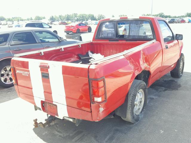 1B7FL26Y0RW120675 - 1994 DODGE DAKOTA RED photo 4