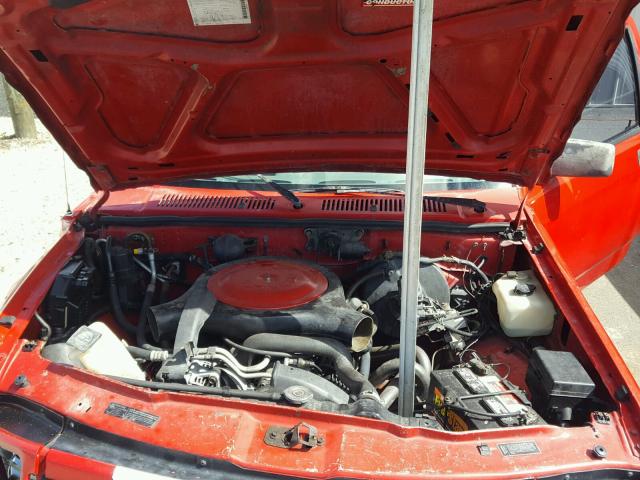 1B7FL26Y0RW120675 - 1994 DODGE DAKOTA RED photo 7