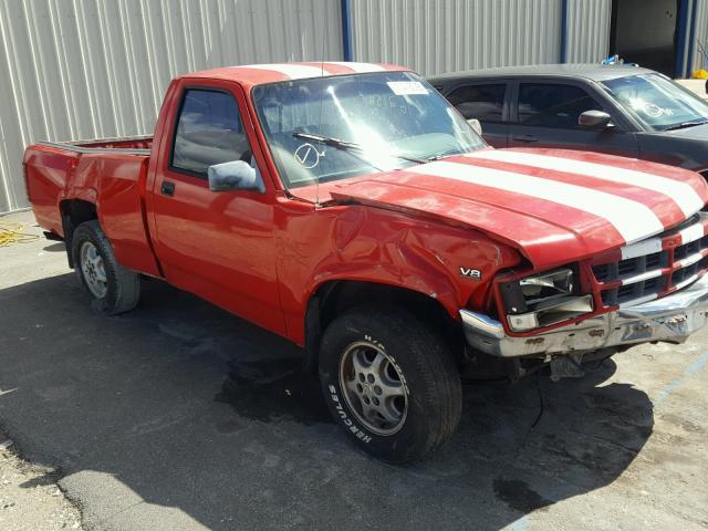 1B7FL26Y0RW120675 - 1994 DODGE DAKOTA RED photo 9