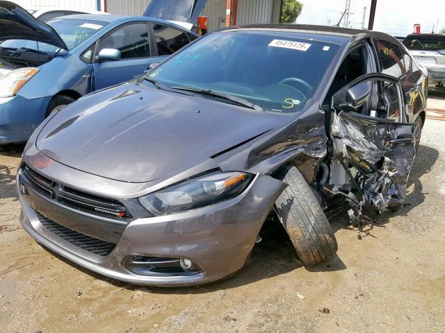 1C3CDFBB7FD422632 - 2015 DODGE DART SXT GRAY photo 2