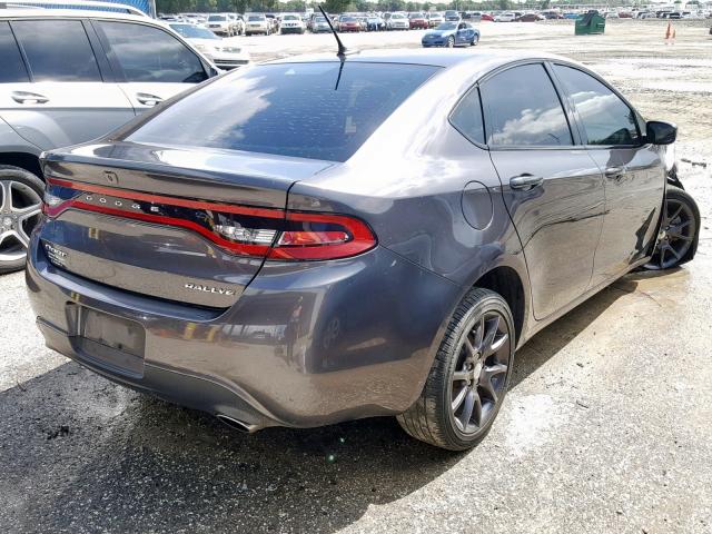 1C3CDFBB7FD422632 - 2015 DODGE DART SXT GRAY photo 4