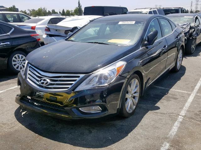 KMHFH4JG9CA171958 - 2012 HYUNDAI AZERA GLS BLACK photo 2