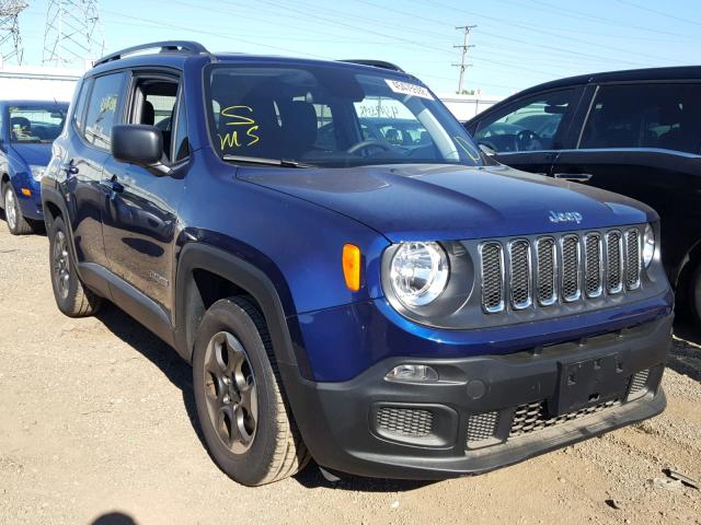 ZACCJAAB8JPH01087 - 2018 JEEP RENEGADE S ლურჯი ფოტო 1