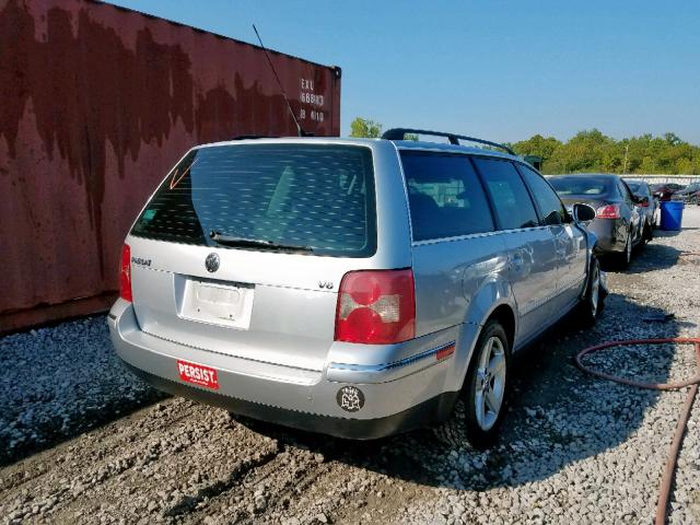 WVWWH63B74E175020 - 2004 VOLKSWAGEN PASSAT GLX SILVER photo 4