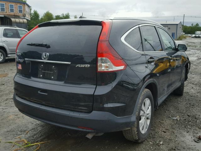 2HKRM4H77EH709541 - 2014 HONDA CR-V EXL BLACK photo 4