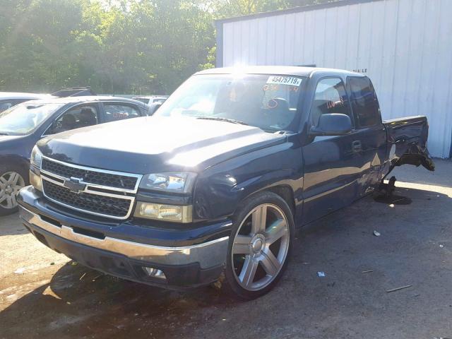 1GCEC19V36Z238754 - 2006 CHEVROLET SILVERADO BLUE photo 2