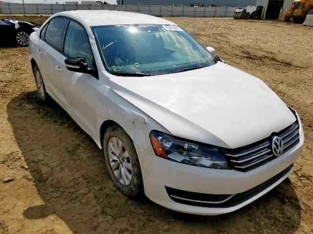 1VWAH7A3XDC037105 - 2013 VOLKSWAGEN PASSAT S WHITE photo 1