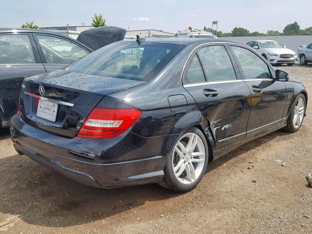 WDDGF4HB5DR266454 - 2013 MERCEDES-BENZ C 250 BLACK photo 4