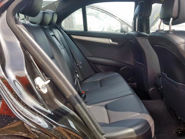 WDDGF4HB5DR266454 - 2013 MERCEDES-BENZ C 250 BLACK photo 6