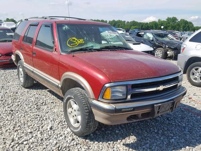 1GNDT13W8T2180178 - 1996 CHEVROLET BLAZER RED photo 1